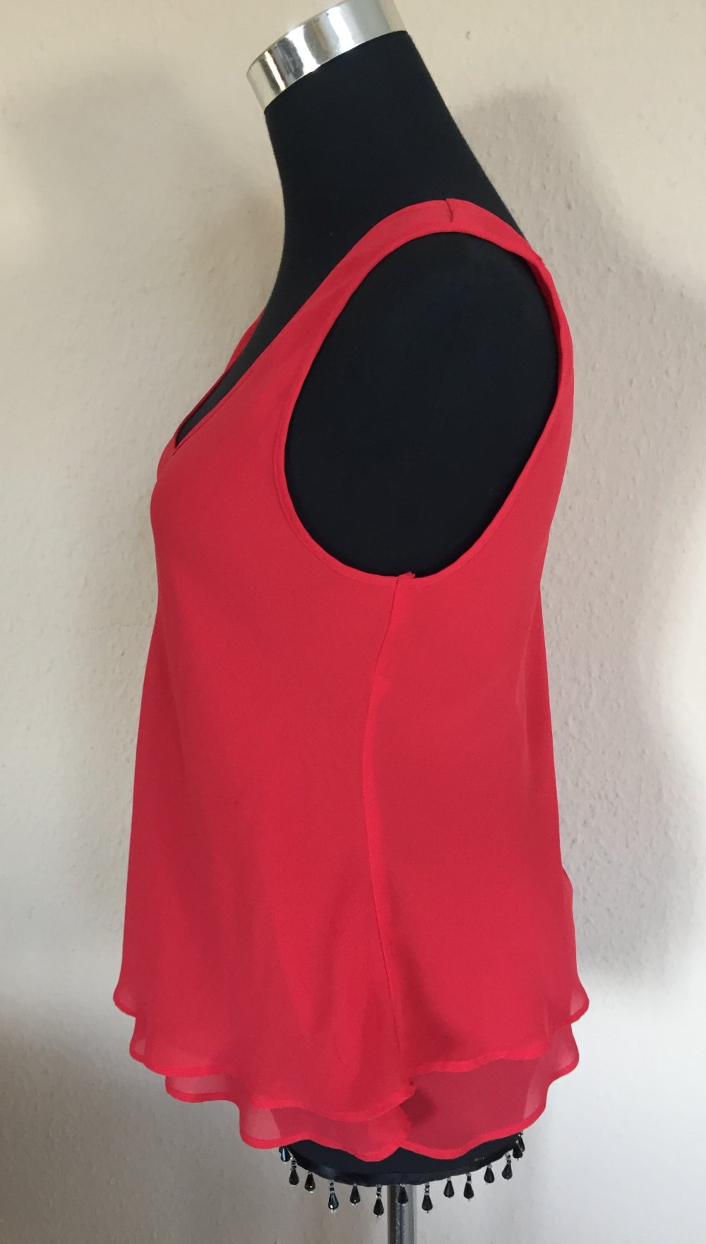 Lady Pirola Volants Hängerchen Gr.S/M rot Neu