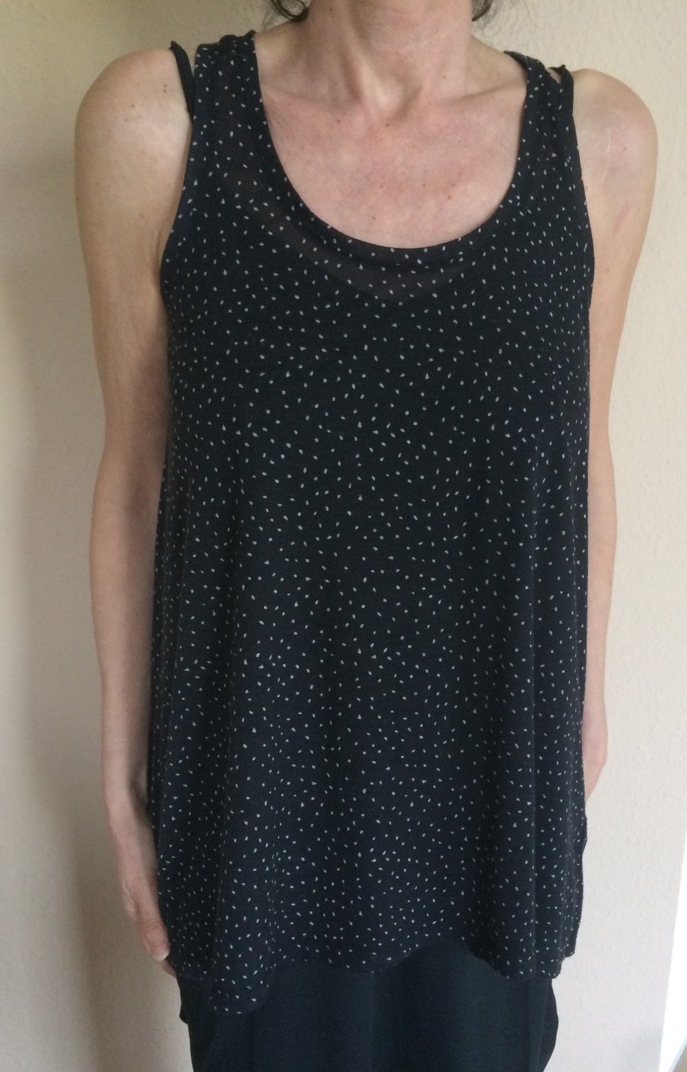 H&M Tank Top 2er Set schwarz creme Gr.M