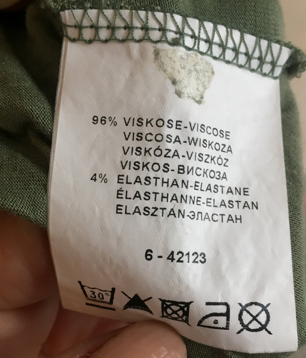 Strand Tunika Kleid Gr.S hellgrün, geblümt mit tiefem Dekolte