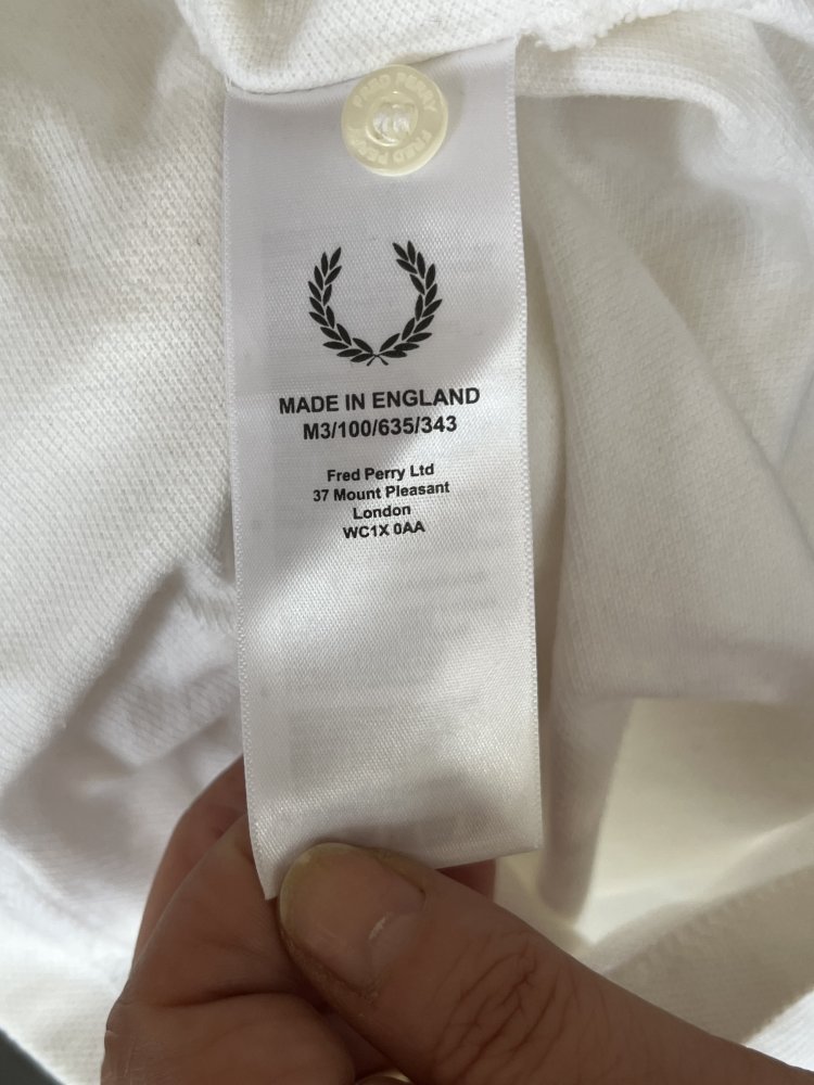 2 Polo Shirts von Fred Perry Gr.38 kurz Arm Blau / Weiß