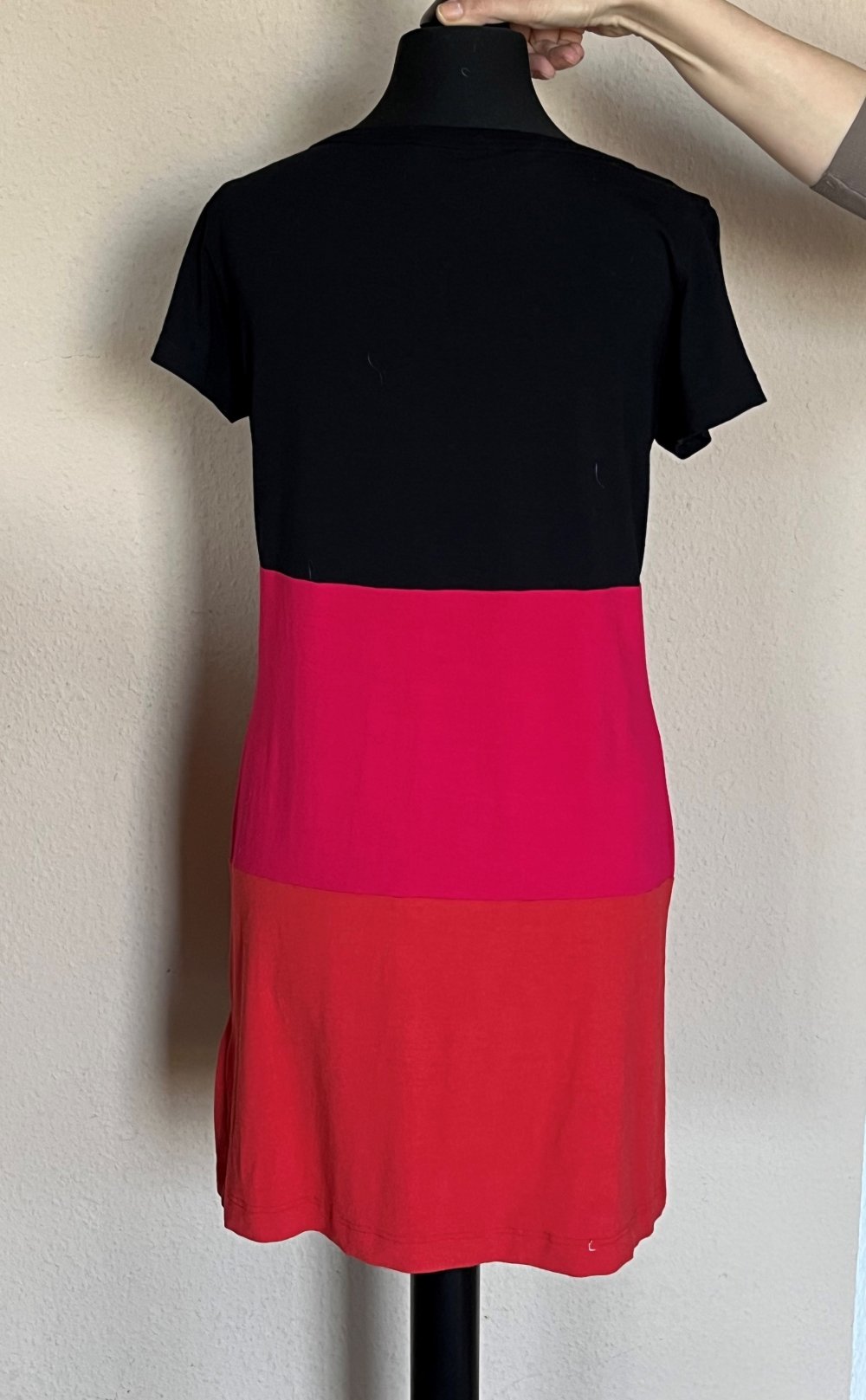 H&M Tricolor Color Blocking Viskose Kleid Gr.36 leicht und luftig