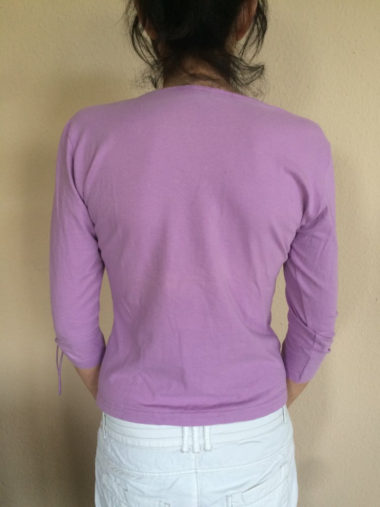 Golding Sport Gr.M Flieder Oberteil Shirt Top mit raffbaren Ärmeln