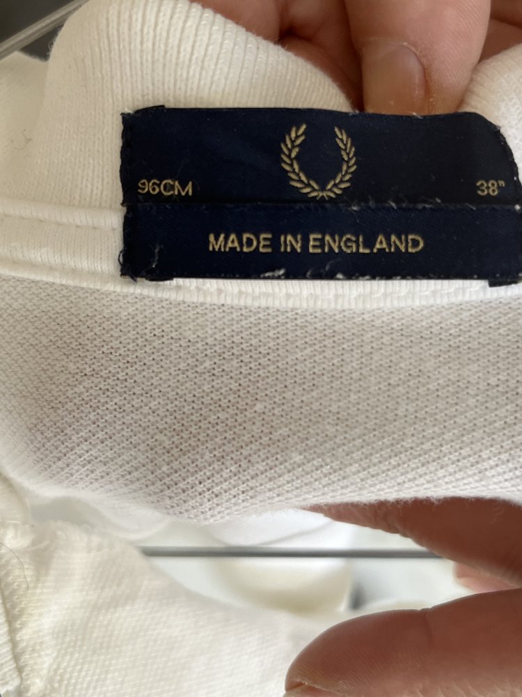 2 Polo Shirts von Fred Perry Gr.38 kurz Arm Blau / Weiß