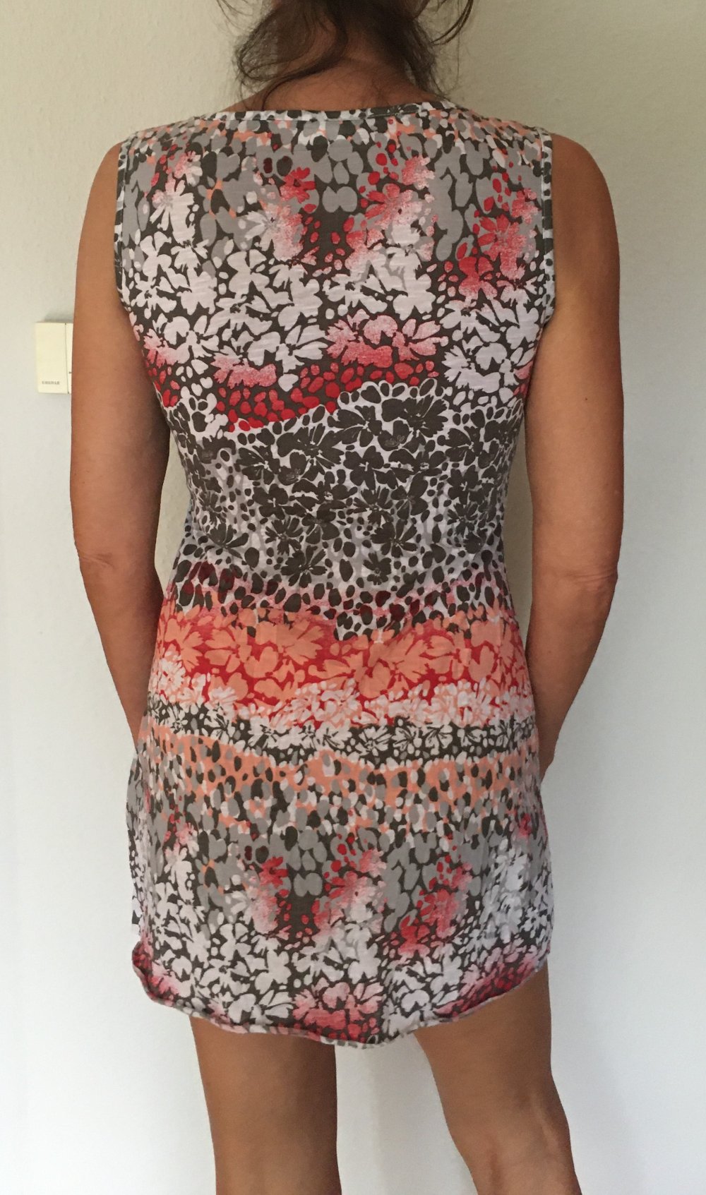 Street One Blumen Kleid mit Häkelspitze Kunstfaser