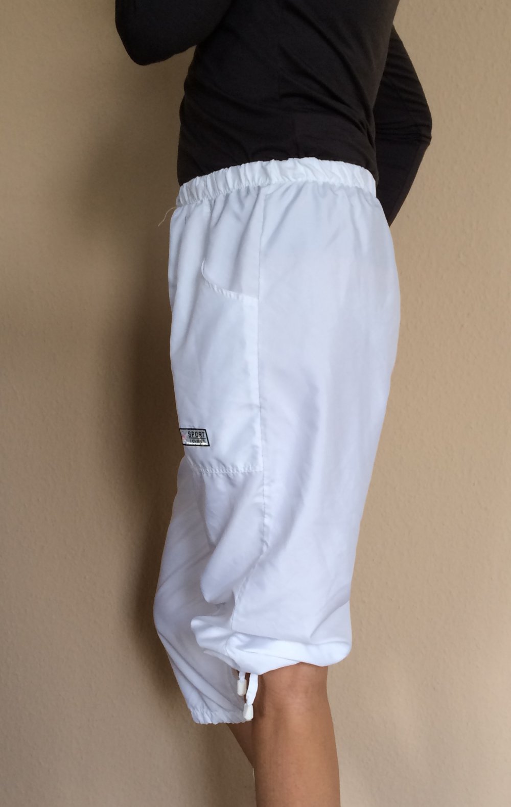 Sport Lovine Capri Sommer Haremshose Gr.38 weiß