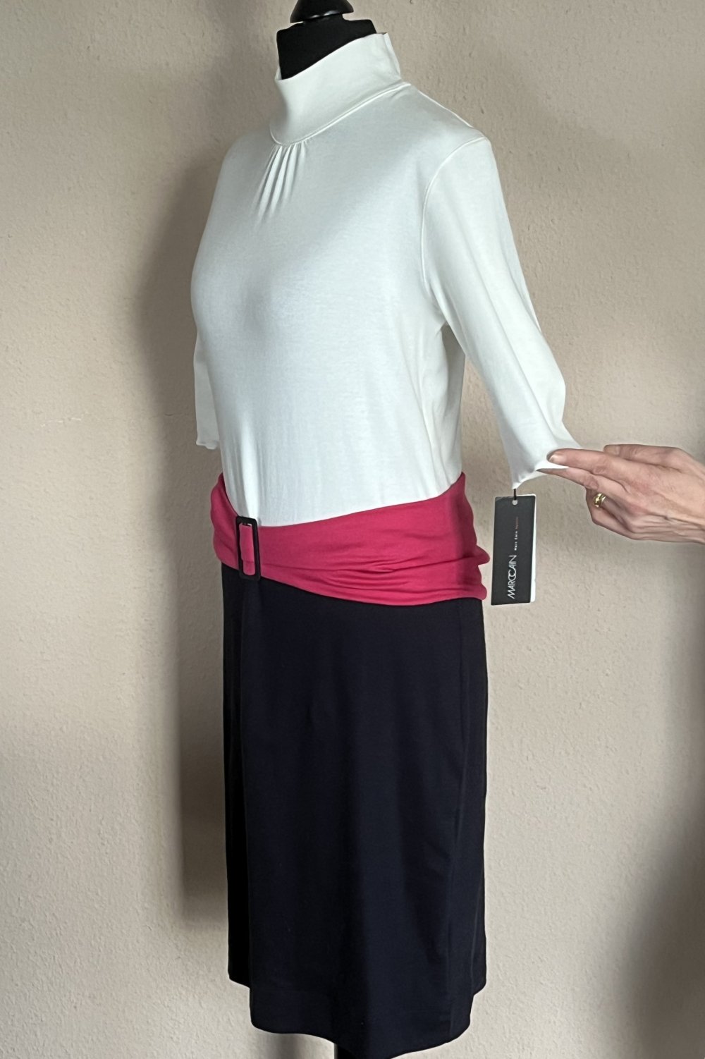 Marc Cain Sports Feinripp Kleid Gr.36 Neu mit Etikett Tricolor