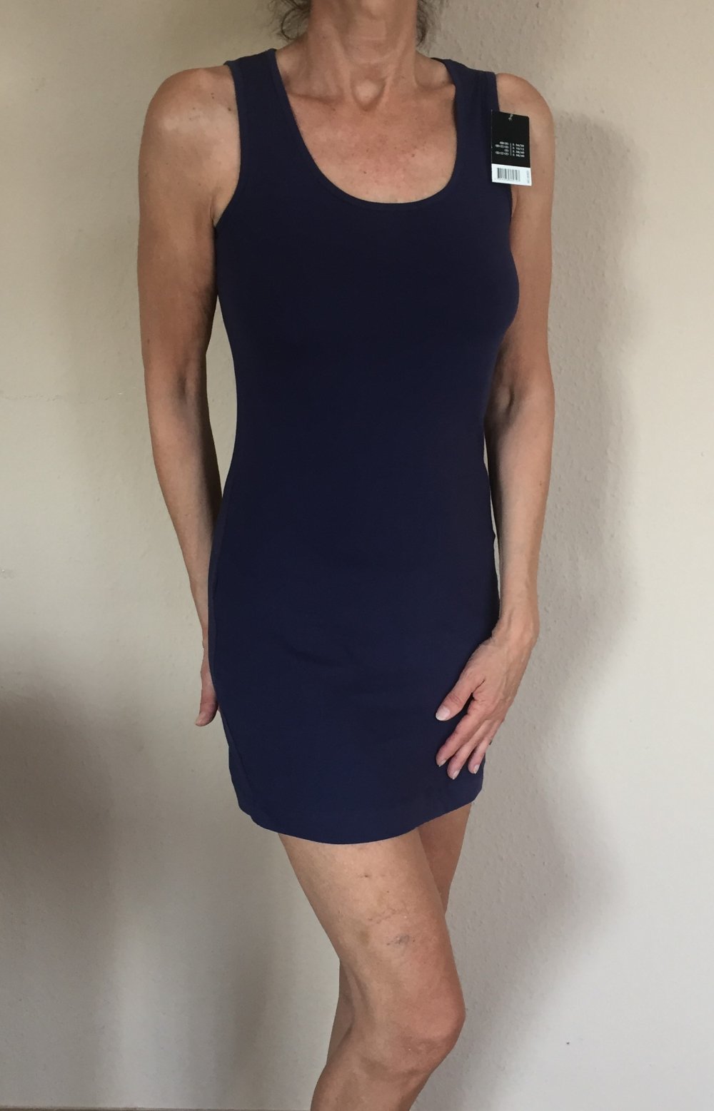 Esmara Basic Sommerkleid Unterkleid Gr.S dunkelblau