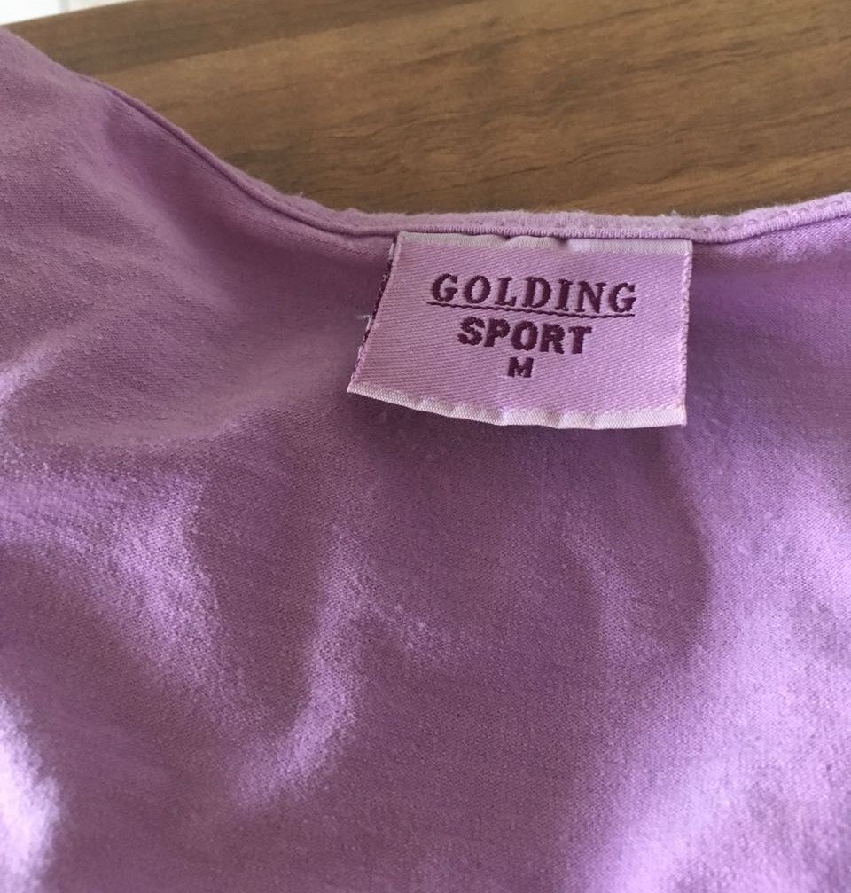 Golding Sport Gr.M Flieder Oberteil Shirt Top mit raffbaren Ärmeln