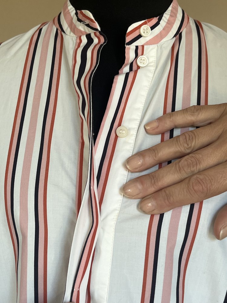 COS Sommerkleid gestreift Gr.34 weiß gestreift mit weitem Rockteil