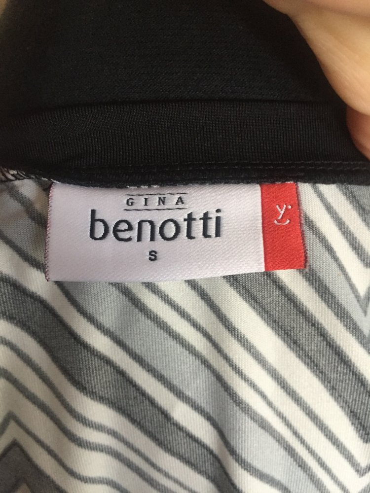 Gina Benotti Tunika Gr.S schwarz / weiß gestreift