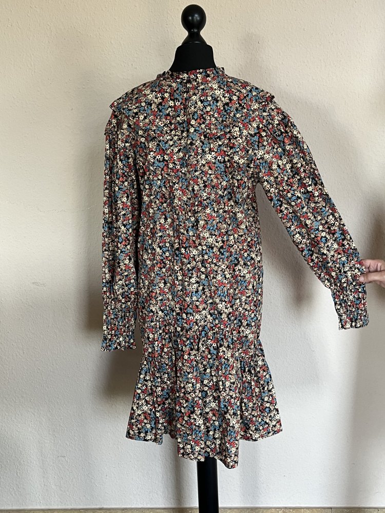 MNG Blümchenkleid mit Stickerei Cut Outs Gr.M Baumwolle im 