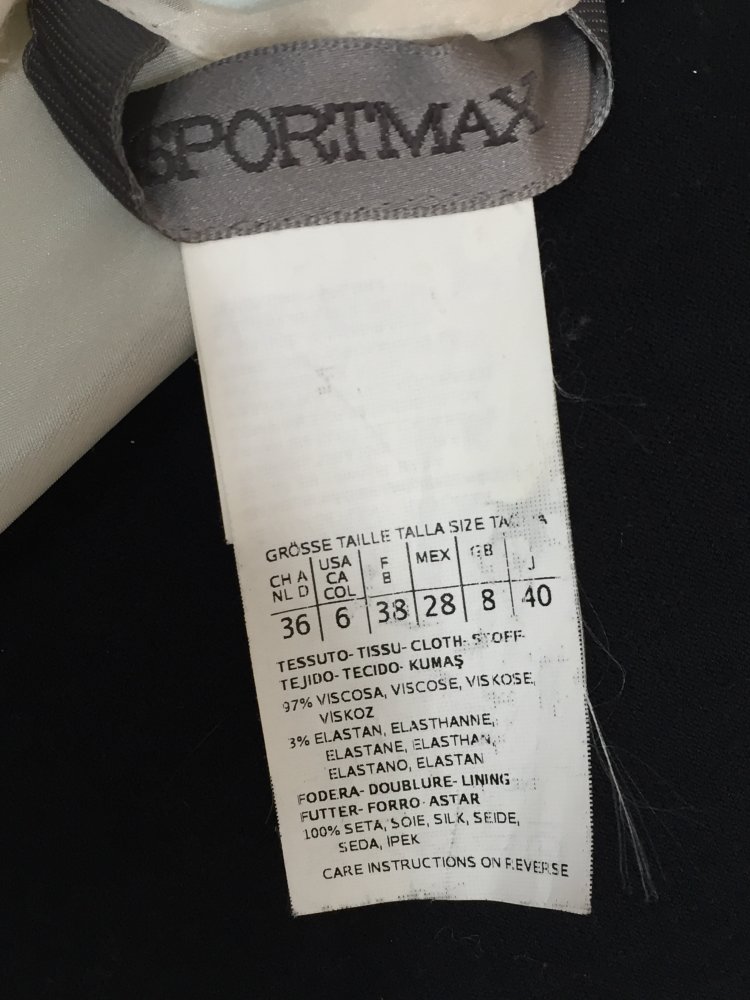 Sportmax Layer Etuikleid Gr.36 in weiß, rot, türkis