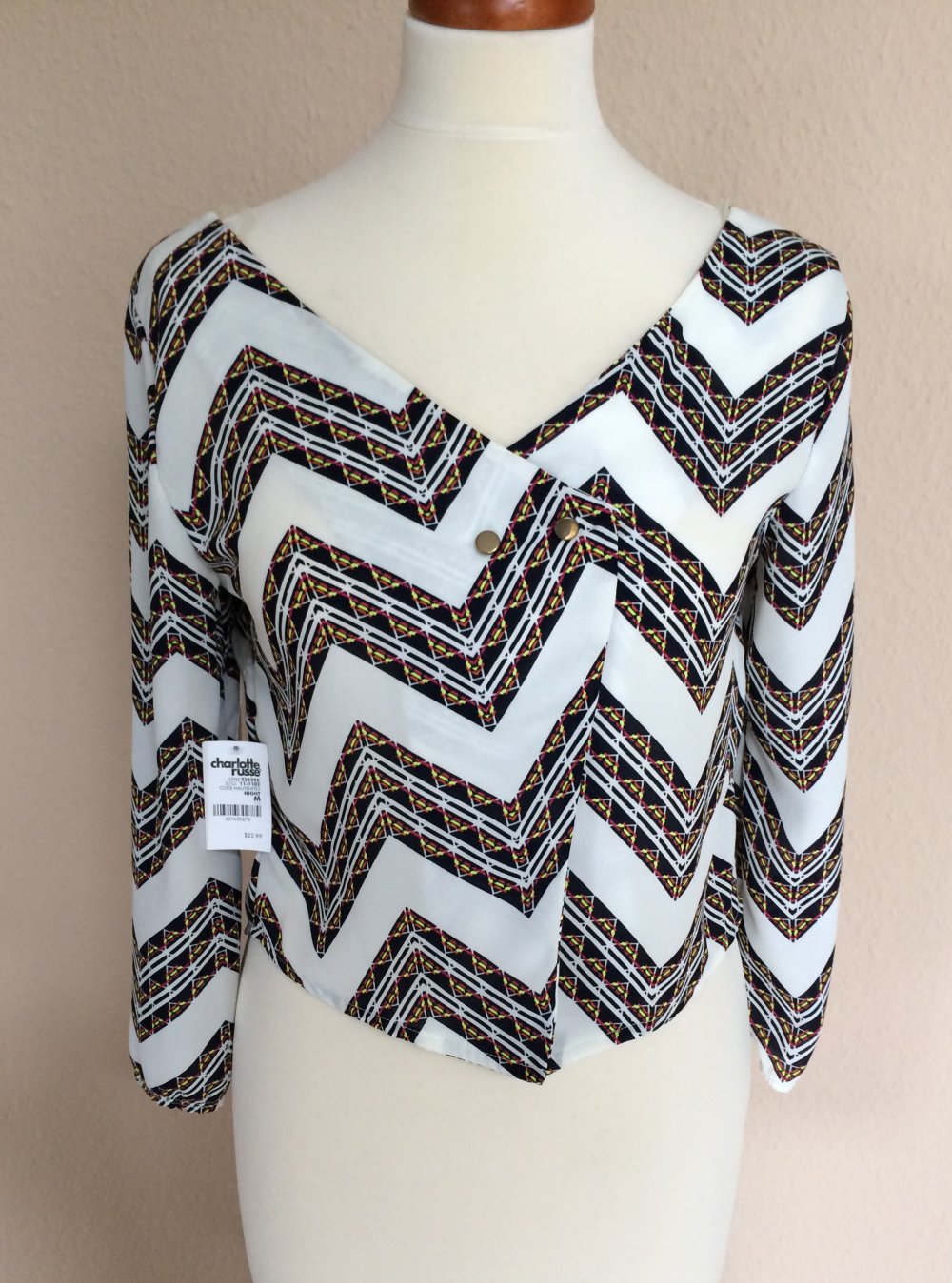 Charlotte Russe Bauchfrei Bluse Gr.S/M Neu mit Etikett