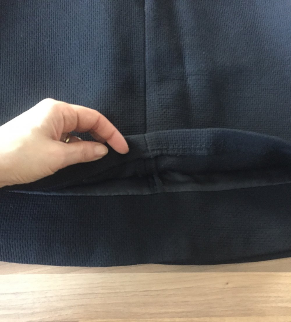 Esprit Waffel Rip Skater Rock Gr.36 schwarz unterfüttert Neu