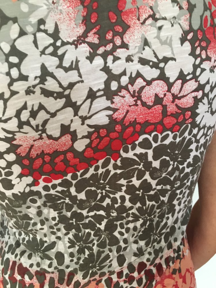 Street One Blumen Kleid mit Häkelspitze Kunstfaser
