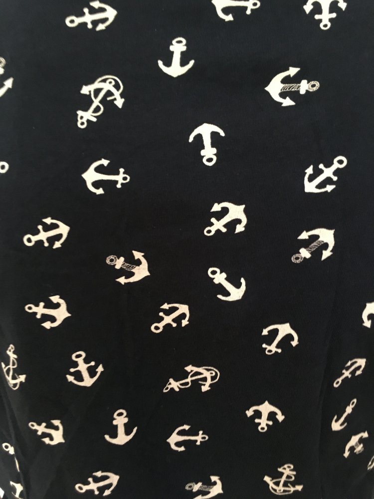 Monki T-Shirt Gr.S dunkelblau mit weißen Ankern wie Neu