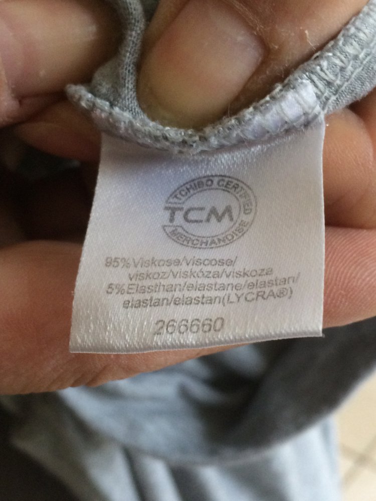 TCM leichtes Sommer T-Shirt Kleid Gr.38 hellgrau kurz Arm mit Nieten