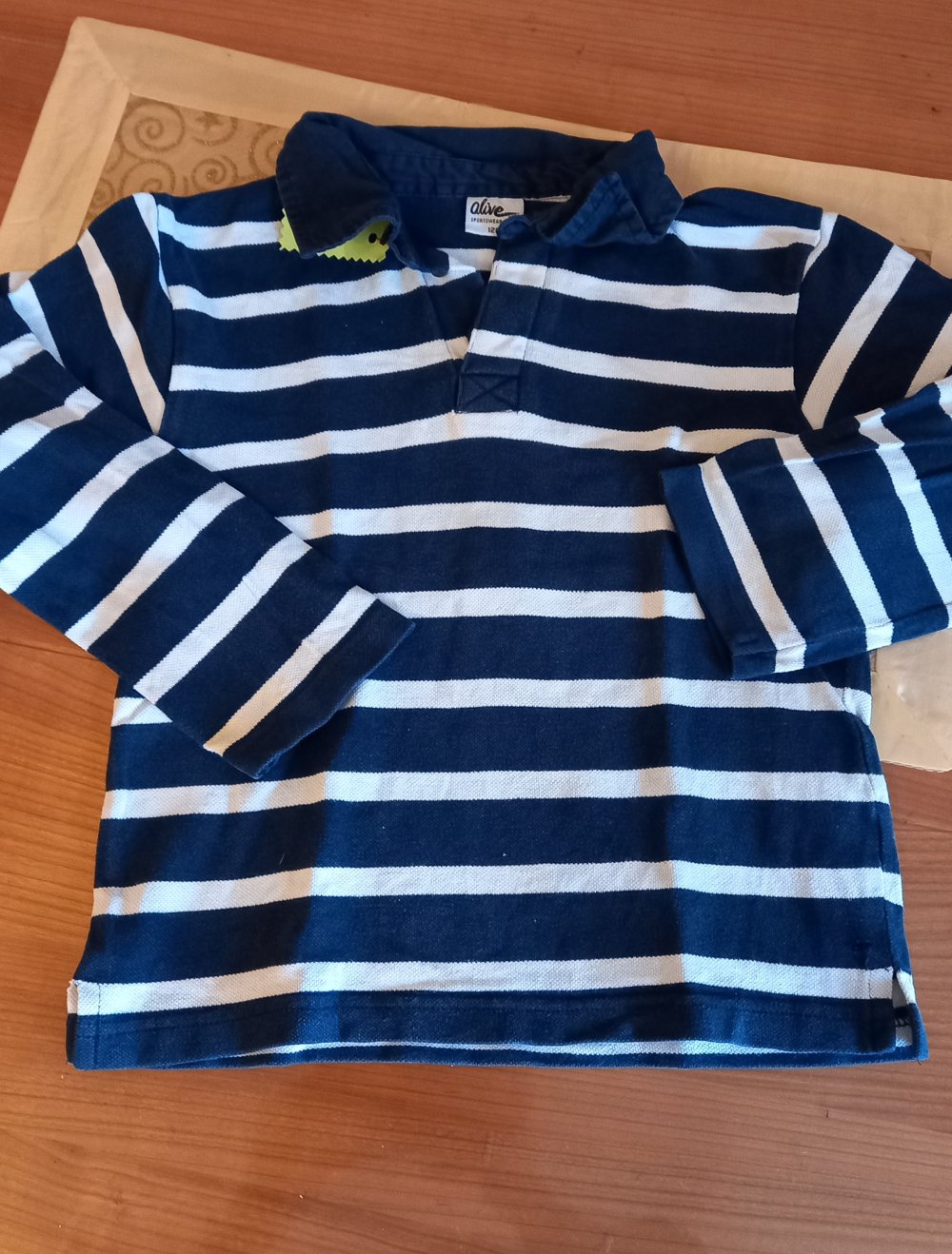 Polo langarm Shirt Gr. 128