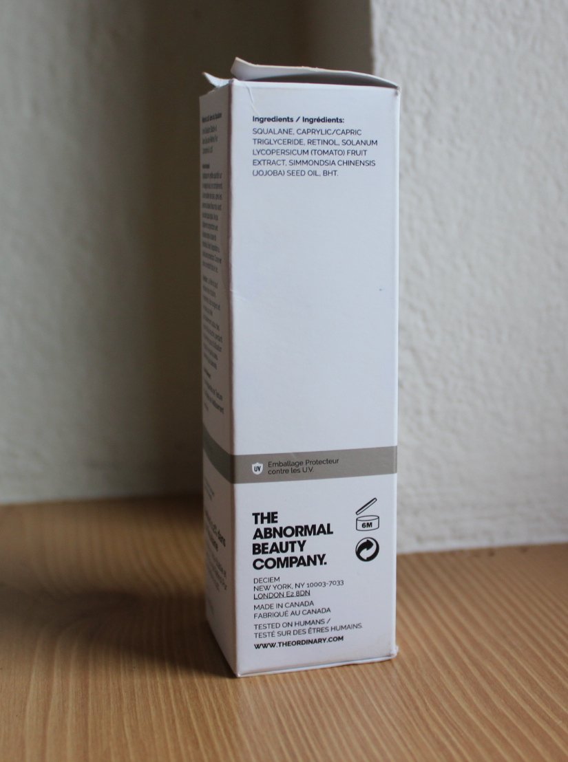 Retinol 0,2% in Squalane, The Ordinary, 30 ml
