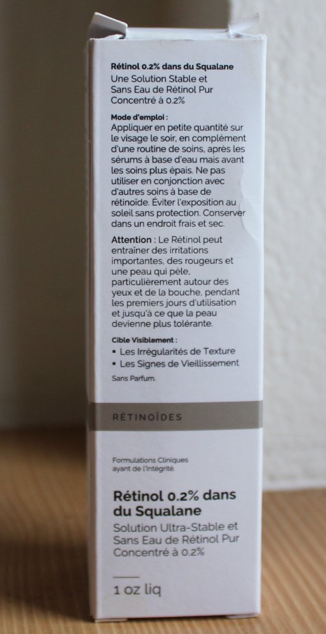 Retinol 0,2% in Squalane, The Ordinary, 30 ml