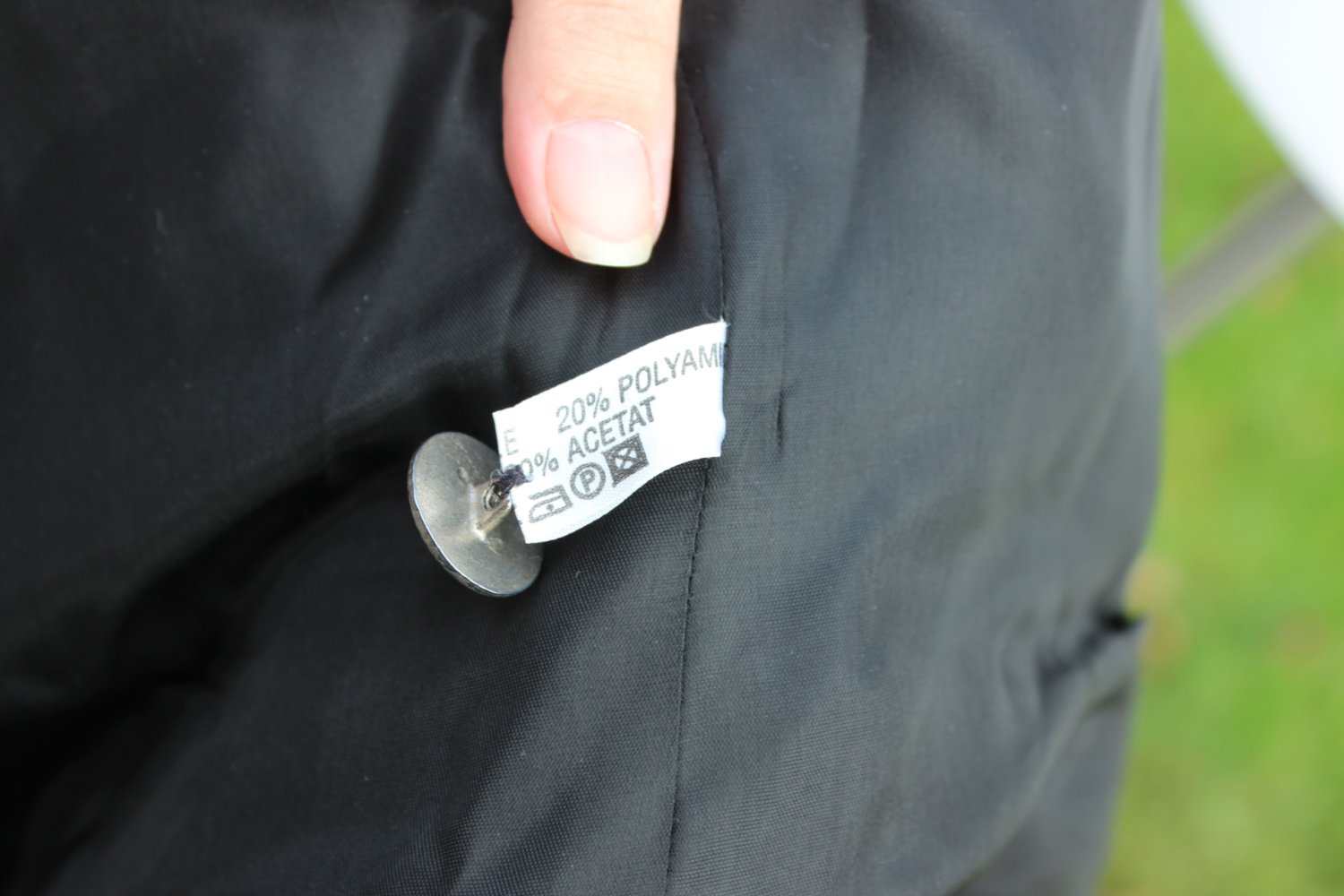 schwarze True Vintage Trachtenjacke, Alphorn, Größe 38