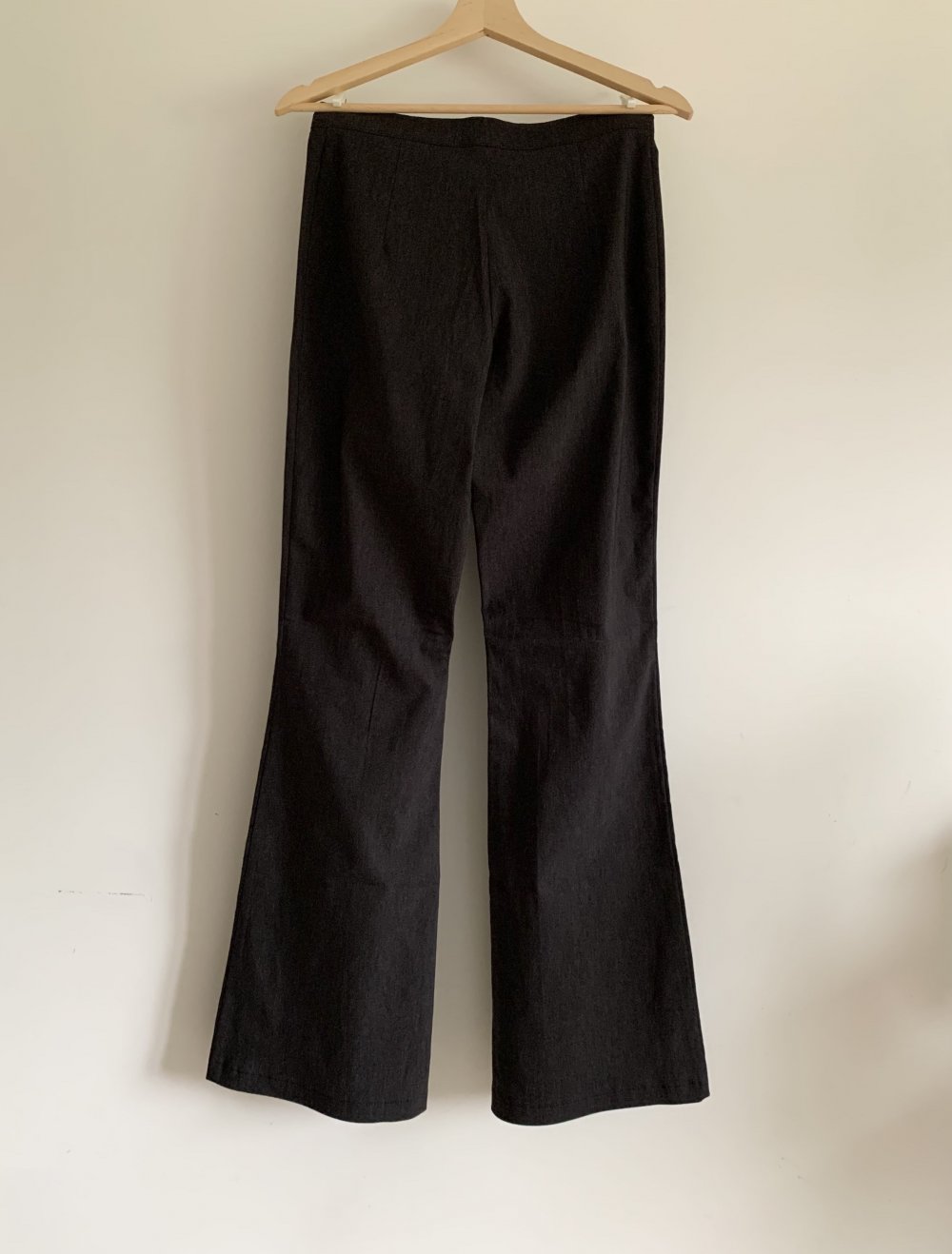 dunkelgraue authentic Y2K 2000 vintage Anzughose Schlaghose flared