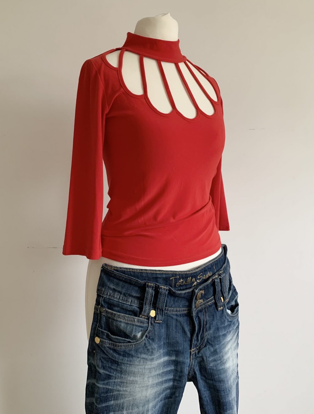 knallrotes y2k 2000 Retro Vintage Shirt