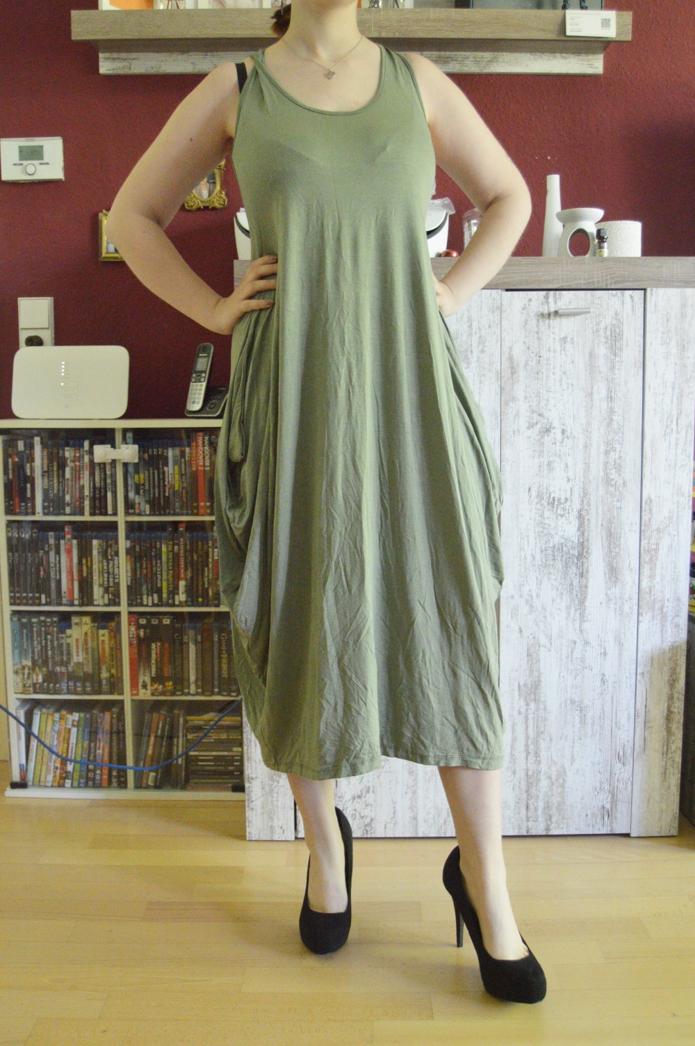 Made in Italy Kleid lässig locker stretch 42 44 L XL