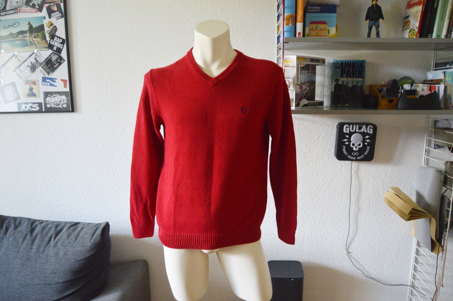 org. Chaps pullover rot herren