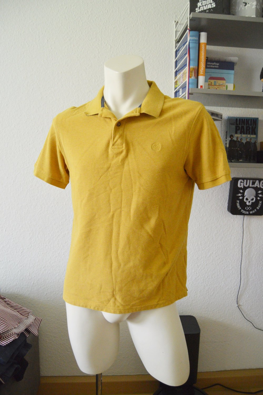 Blue Harbour Polo Herren gr.L regular fit senfgelb