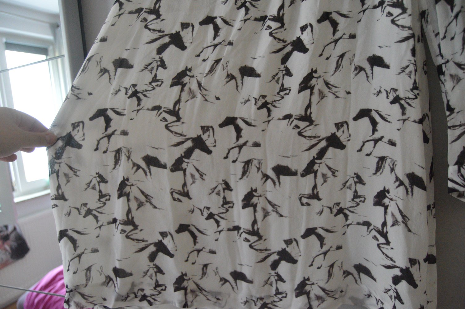 French Connection Kleid gr.40 Pferde Muster
