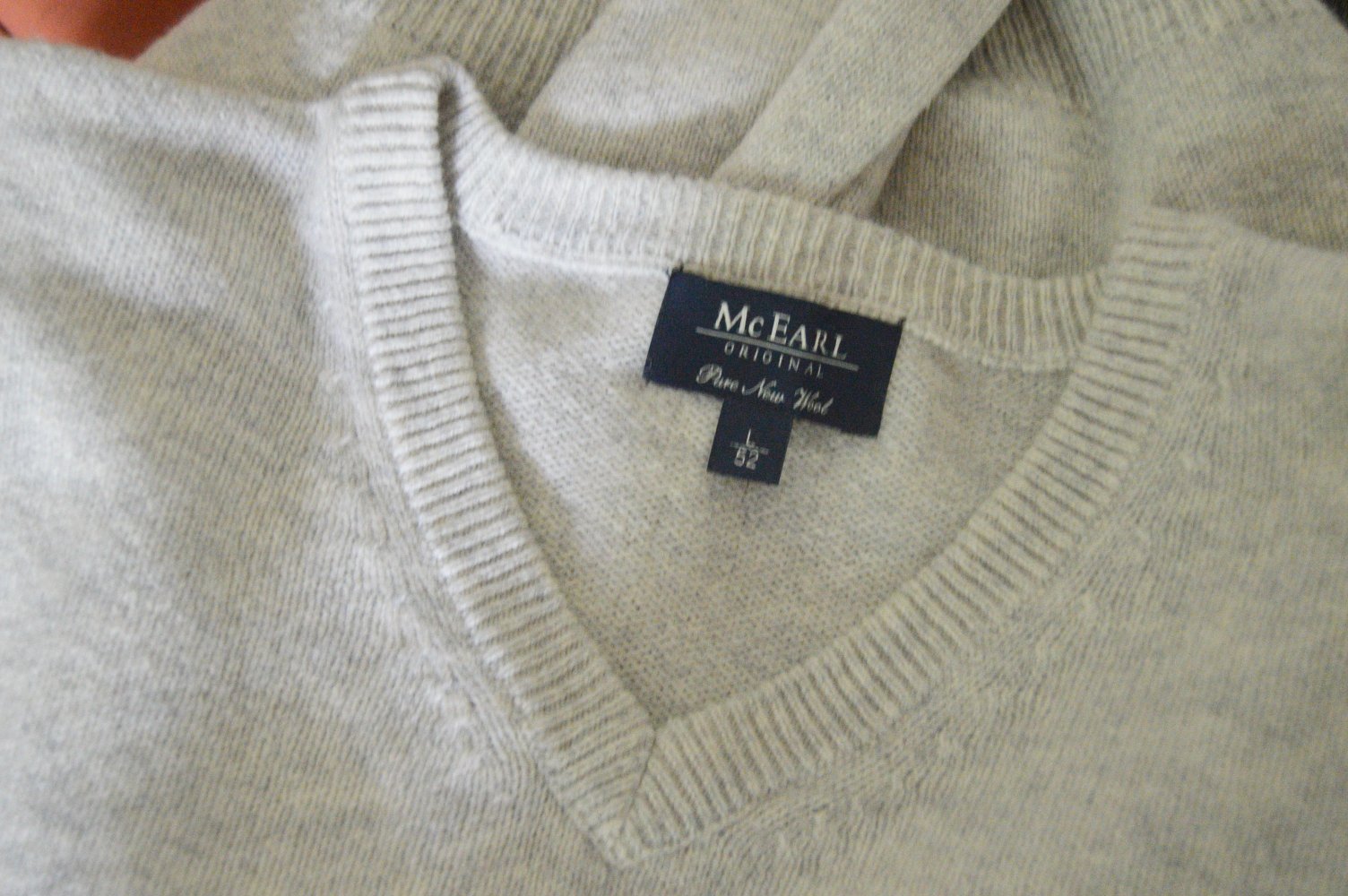 Mc Earl Pullover L/52 Pure New Wool