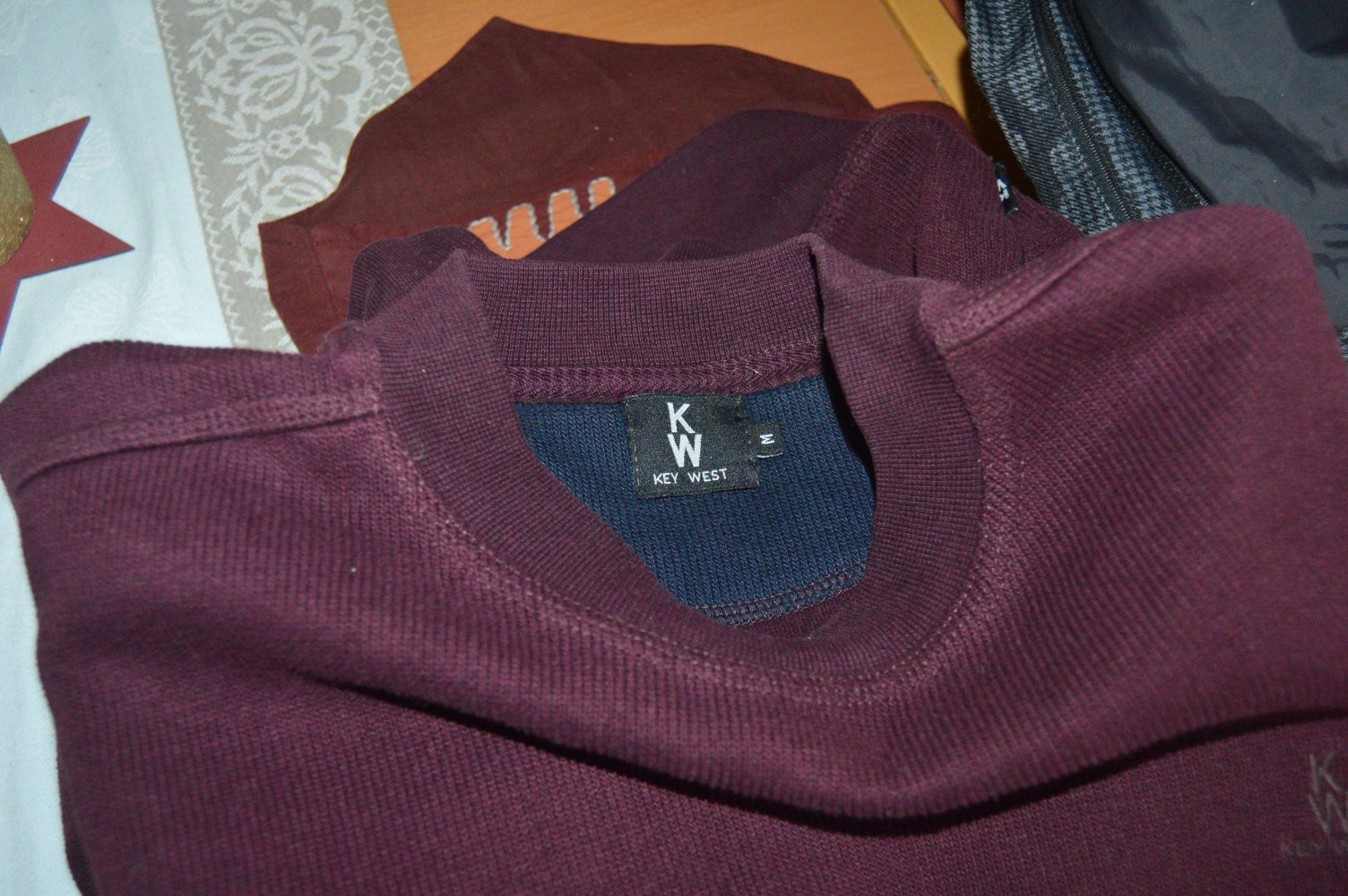 Key West Pullover weinrot gr.M vintage