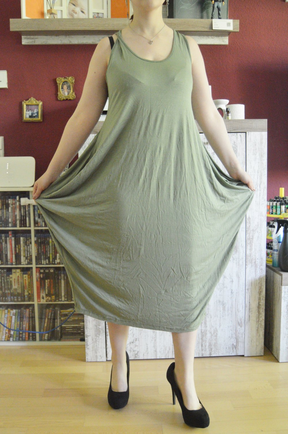 Made in Italy Kleid lässig locker stretch 42 44 L XL