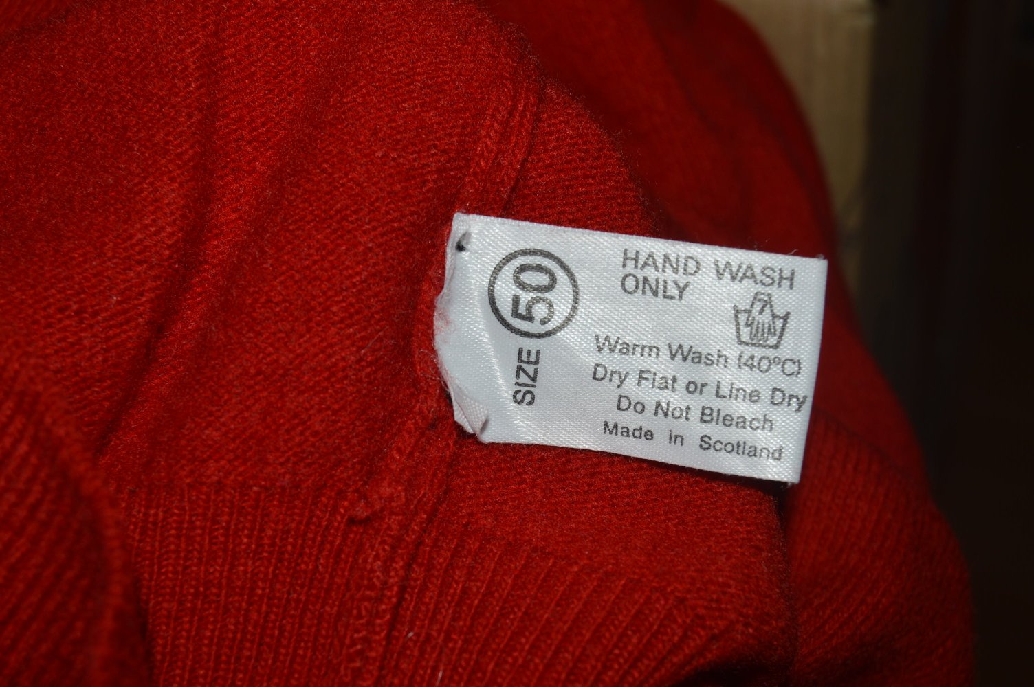 Peter Scott Pullover Made in Scottland gr.50 Schnurwolle