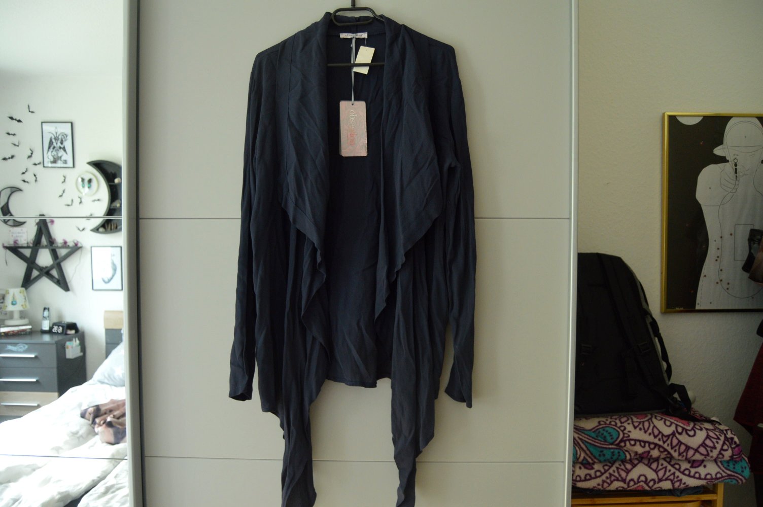 Made In Italy jäckchen bluse dunkelblau