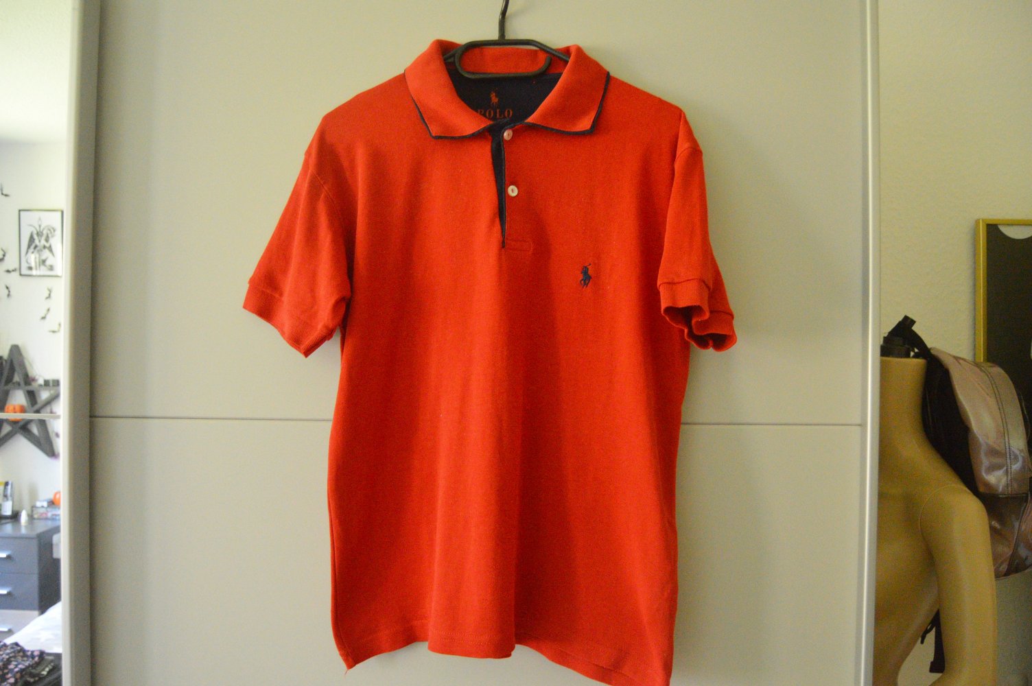 Ralph Lauren herren polo gr.M rot