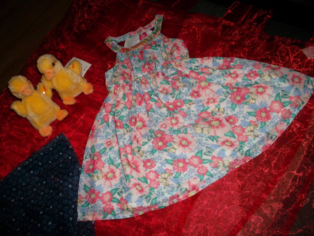 neu,2 zuckersüsse kleidchen,kiki&koko,grösse 92,bunt und dunkelblau