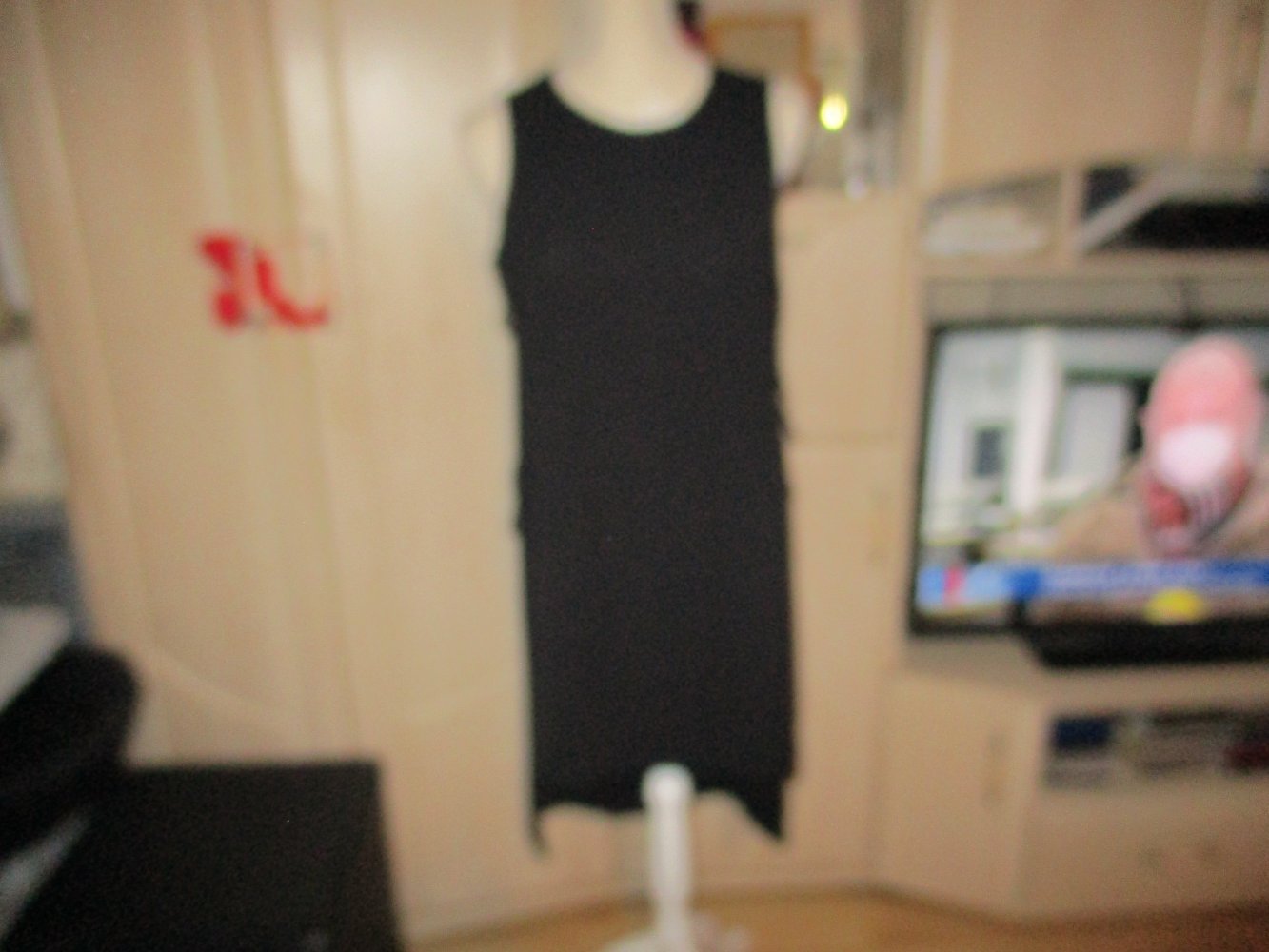neu, longbluse/kleid. schwarz. asos. grösse 38