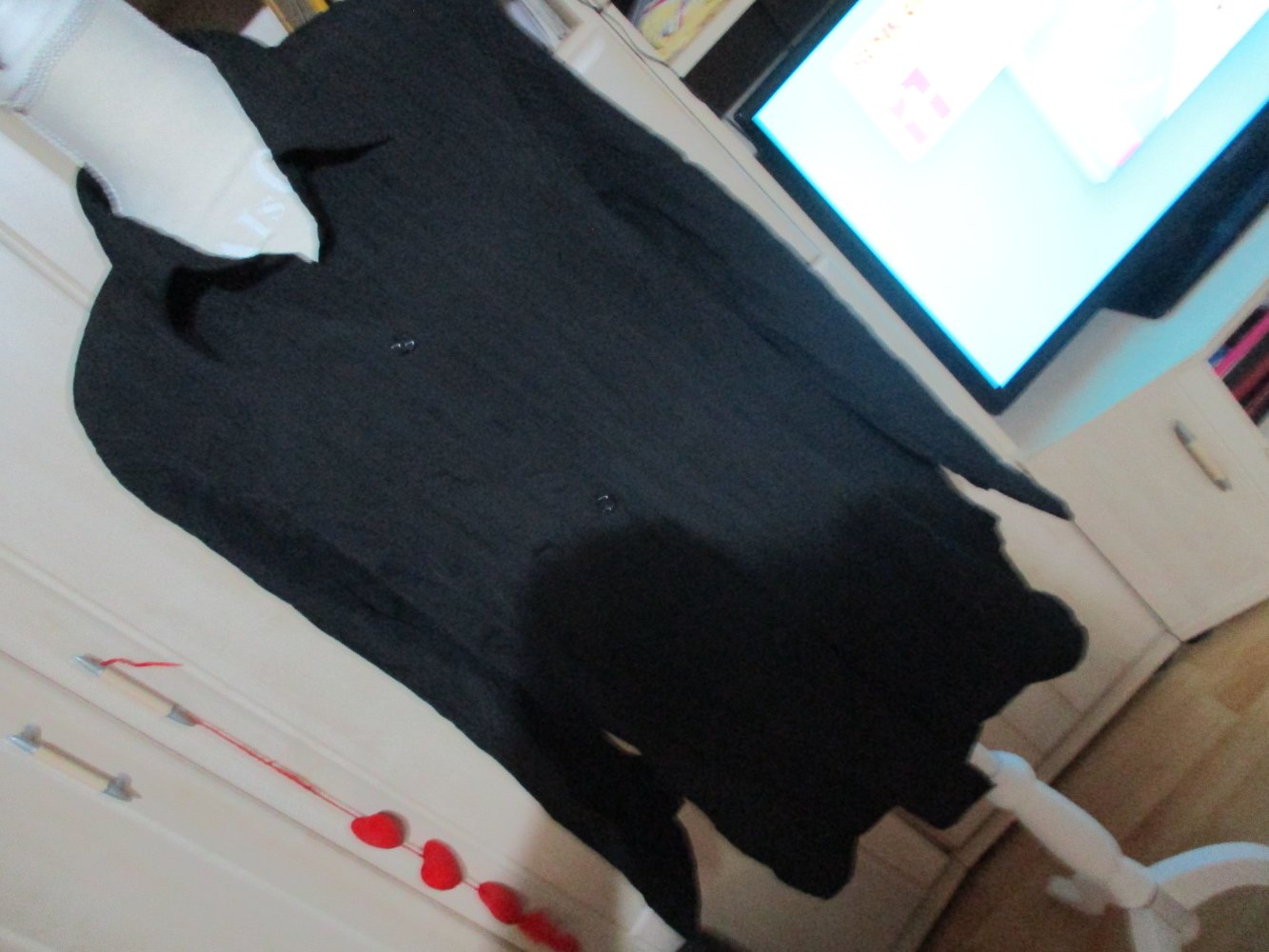 neue schwarze bluse,grösse 46,von okay,langarm
