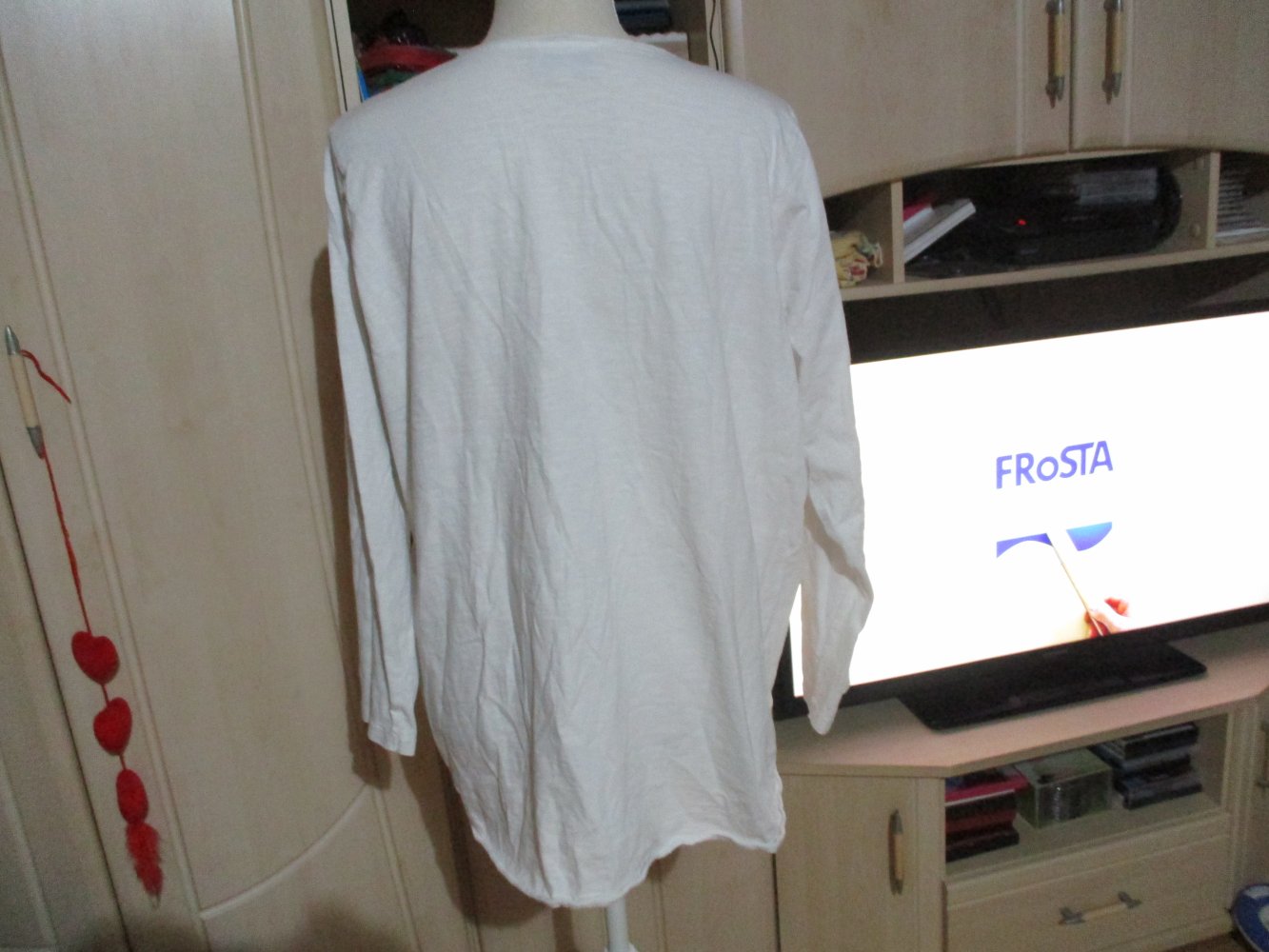 tolles shirt,gina benotti,gr.48/50,weiss,langarm,top