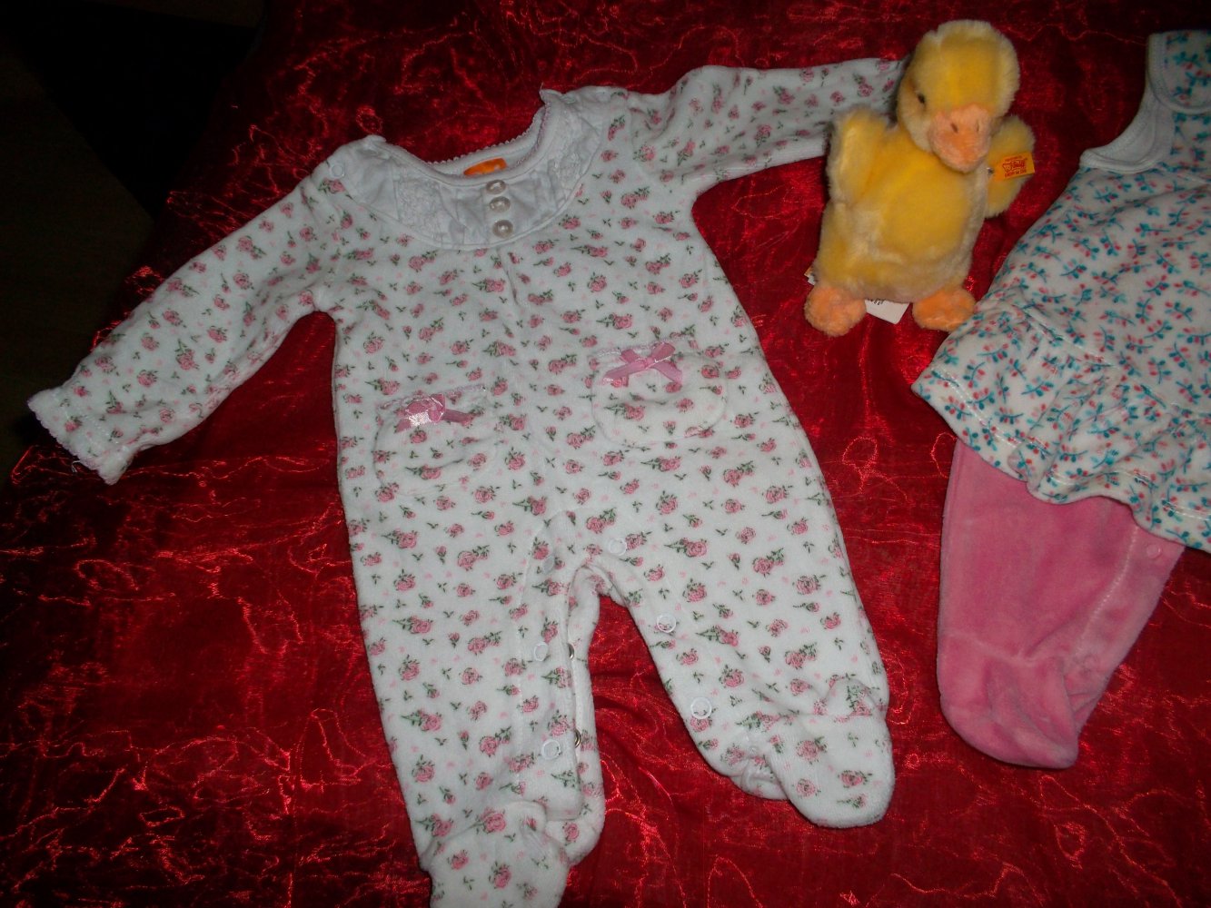 neu,3 süsse babystrampler,pusblu,topomini,grösse 50,pink,bunt