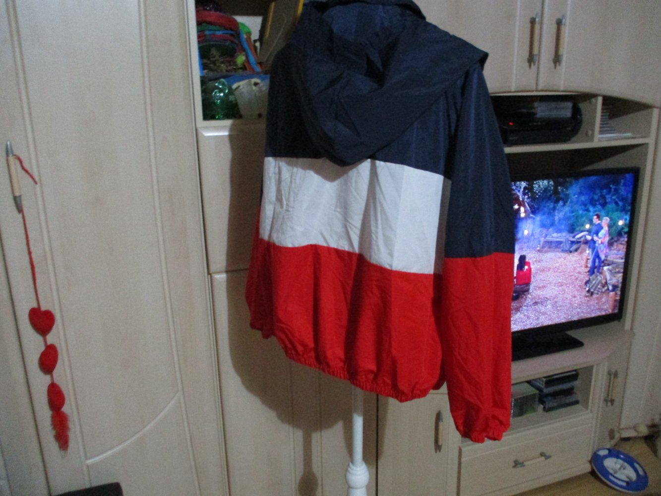 neuwertig,regen/wind-jacke,acevog,gr xl,3 farbig,polyester