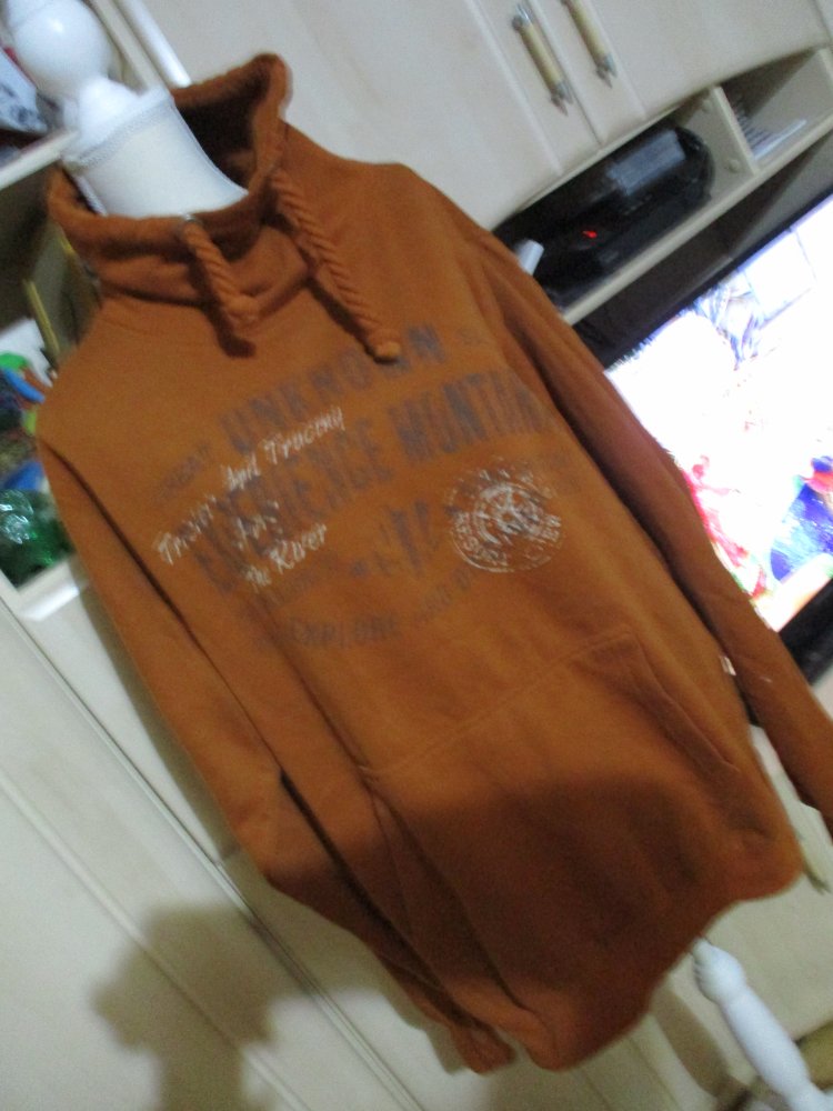 warmer brauner pullover,grösse 60/62xxl,für mann und frau