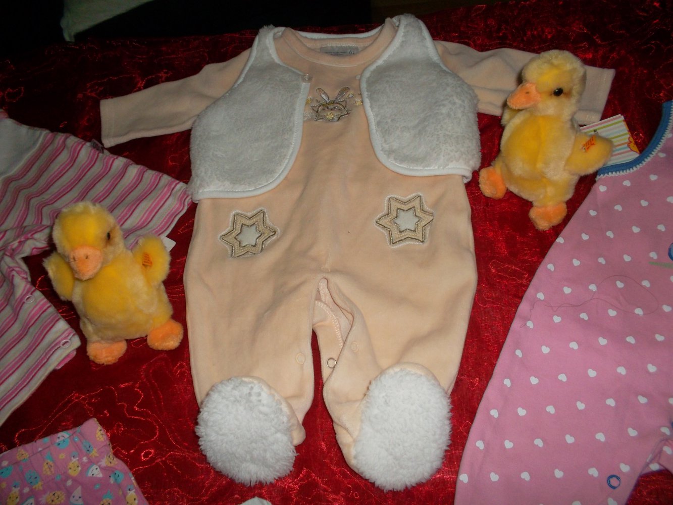 neu,7 teiliges babyset/paket,strampler,gr. 62/68,ergee,liegelind,topomini,disney