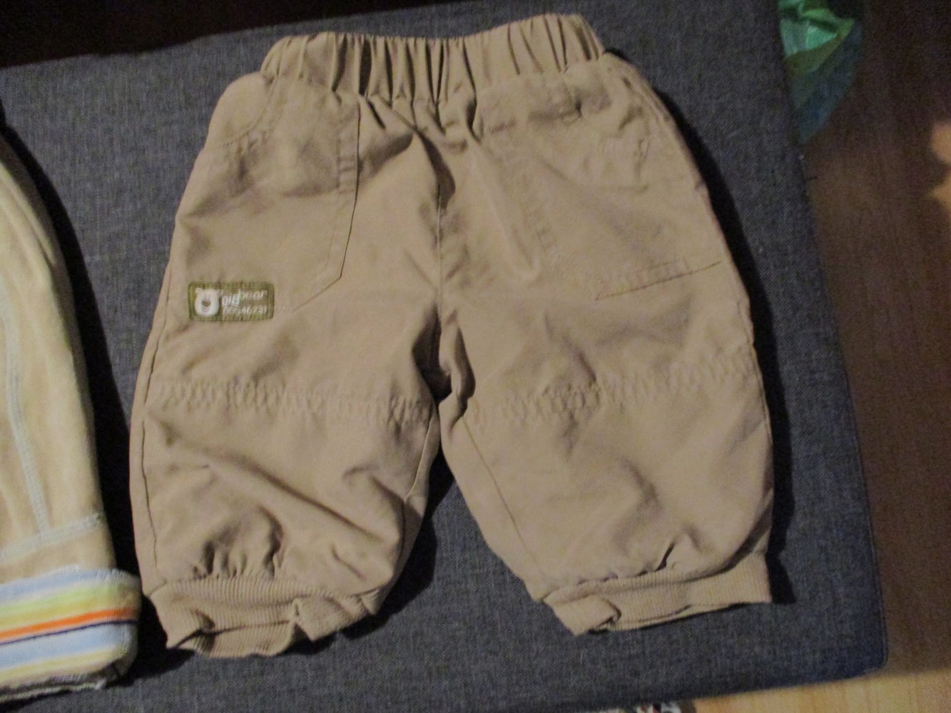 neu, 2 kuschelige babyhosen, gr. 62, beige, gummibund