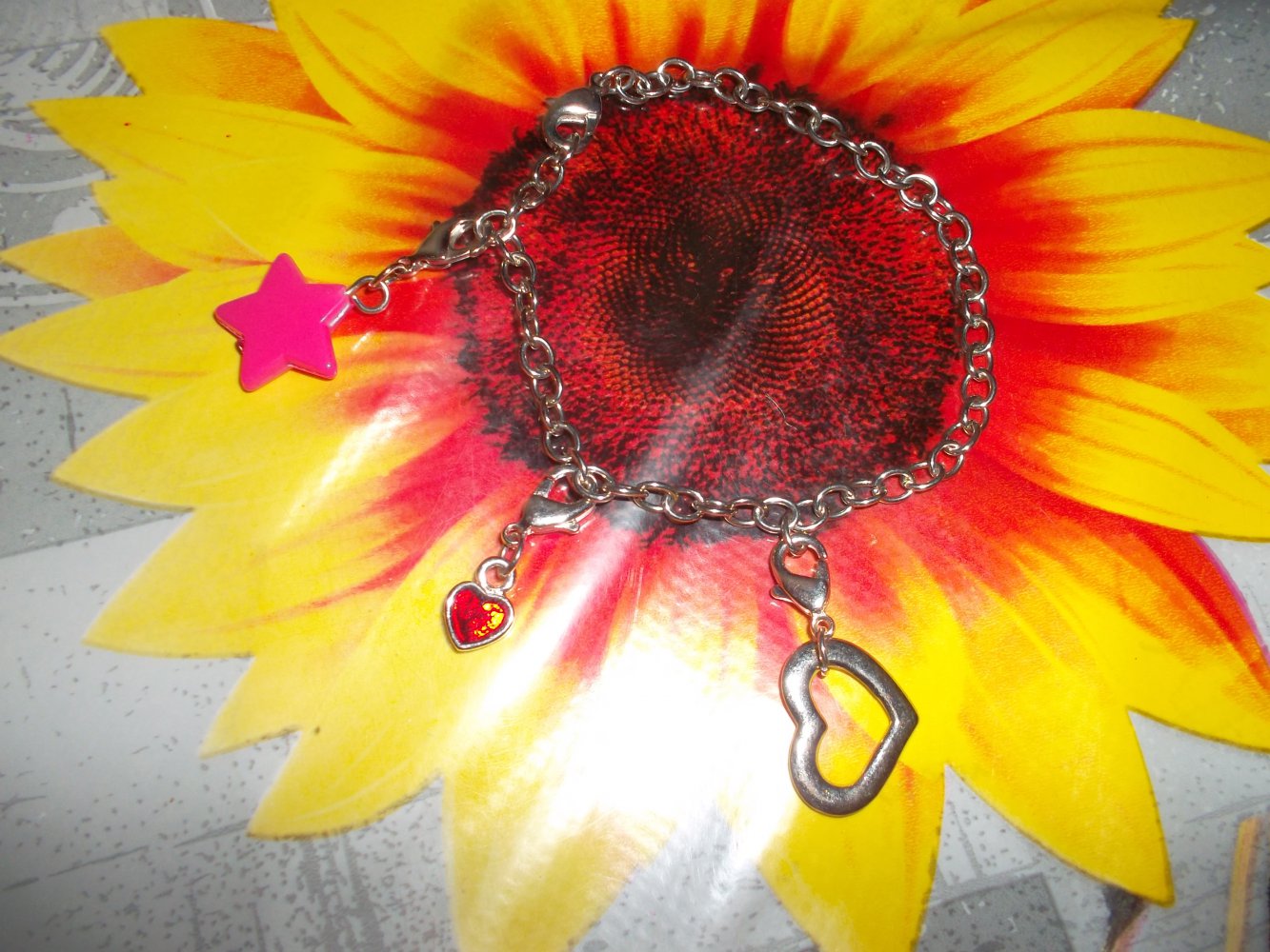 armkettchen,fusskettchen,verstellbar,3 anhänger,neu