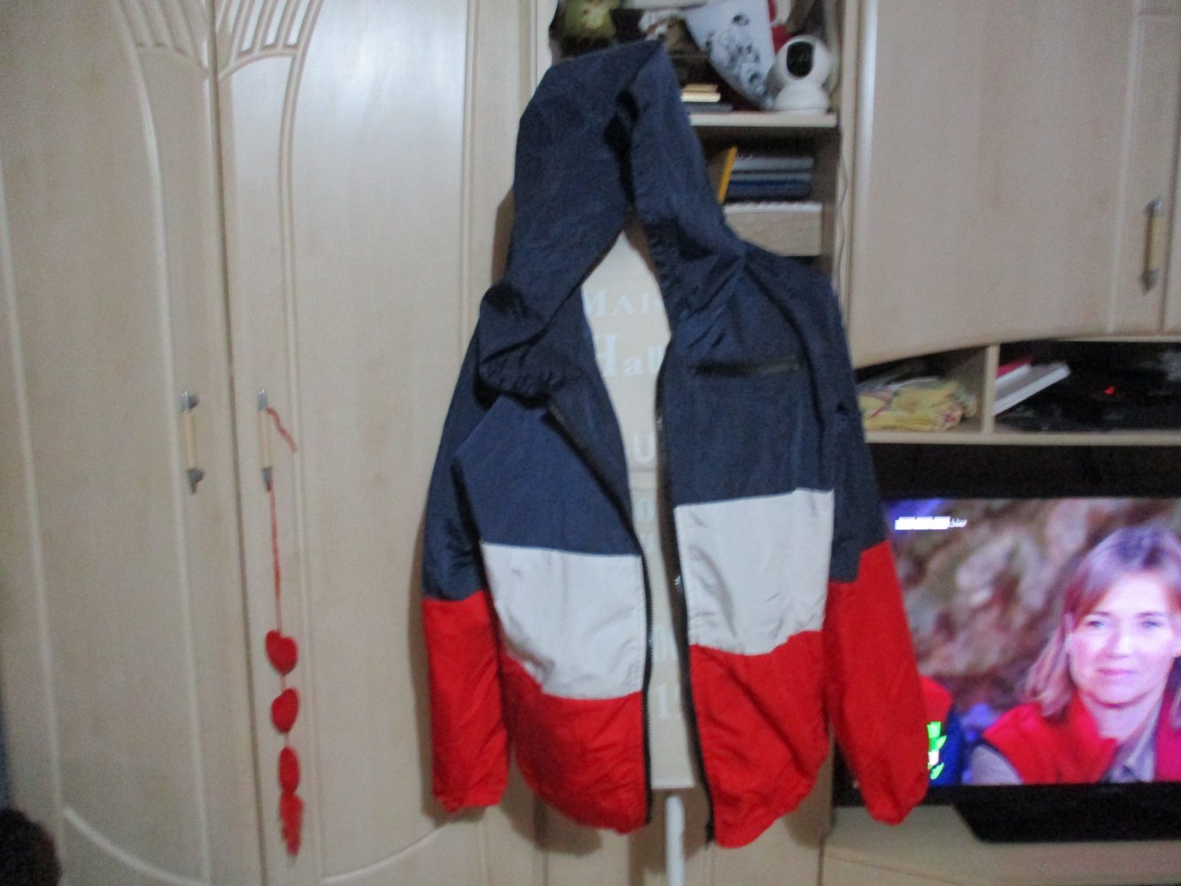 neuwertig,regen/wind-jacke,acevog,gr xl,3 farbig,polyester