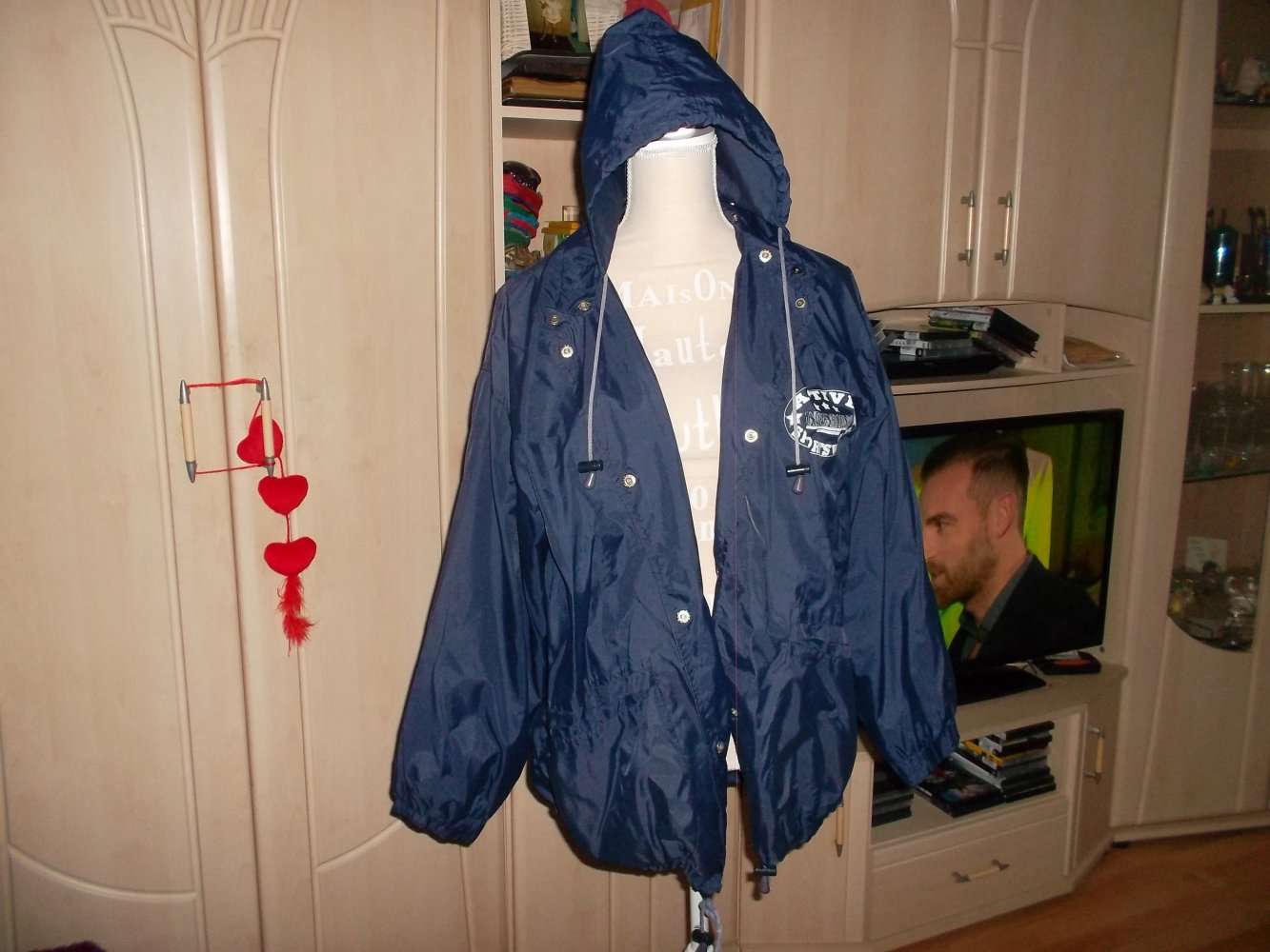 leichte dunkelblaue damen-übergangsjacke, gr 36/38