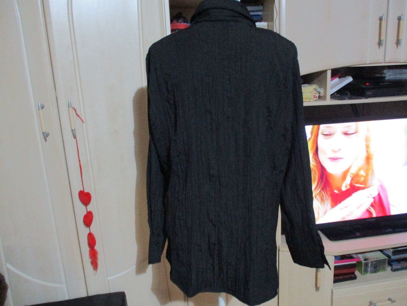 neue schwarze bluse,grösse 46,von okay,langarm